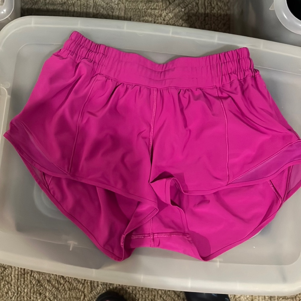 Hot pink lulu lemon shorts